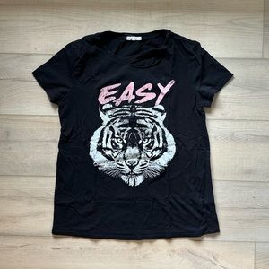 Black Easy Tiger T-Shirt